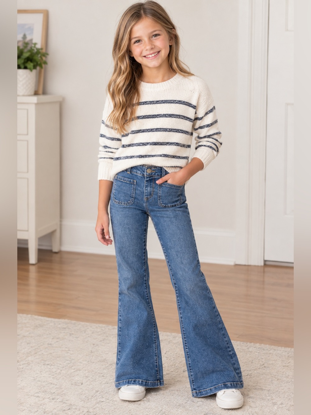 Vanilla Star Blue Flare Jeans for Girls